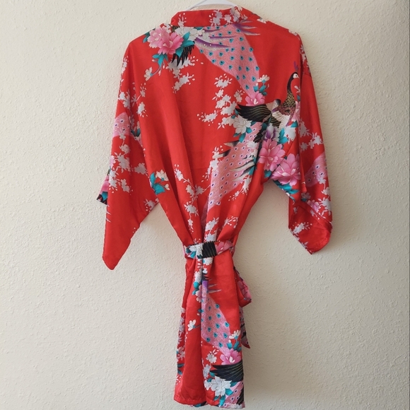 Satin kimono robe - Picture 2 of 4